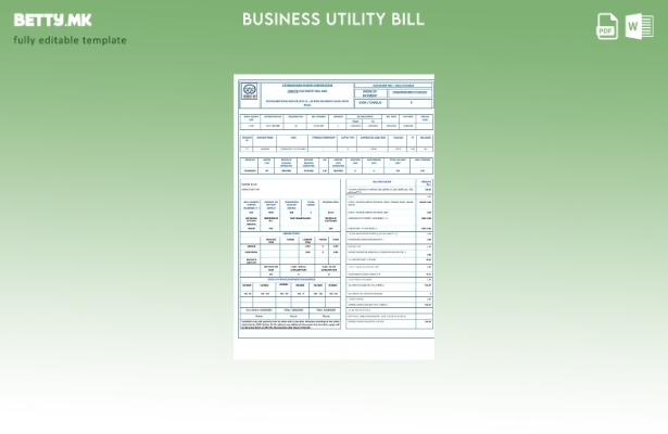 Модерен стил на хинди Утараханд Шаблон за сметки за електрична енергија за комун
